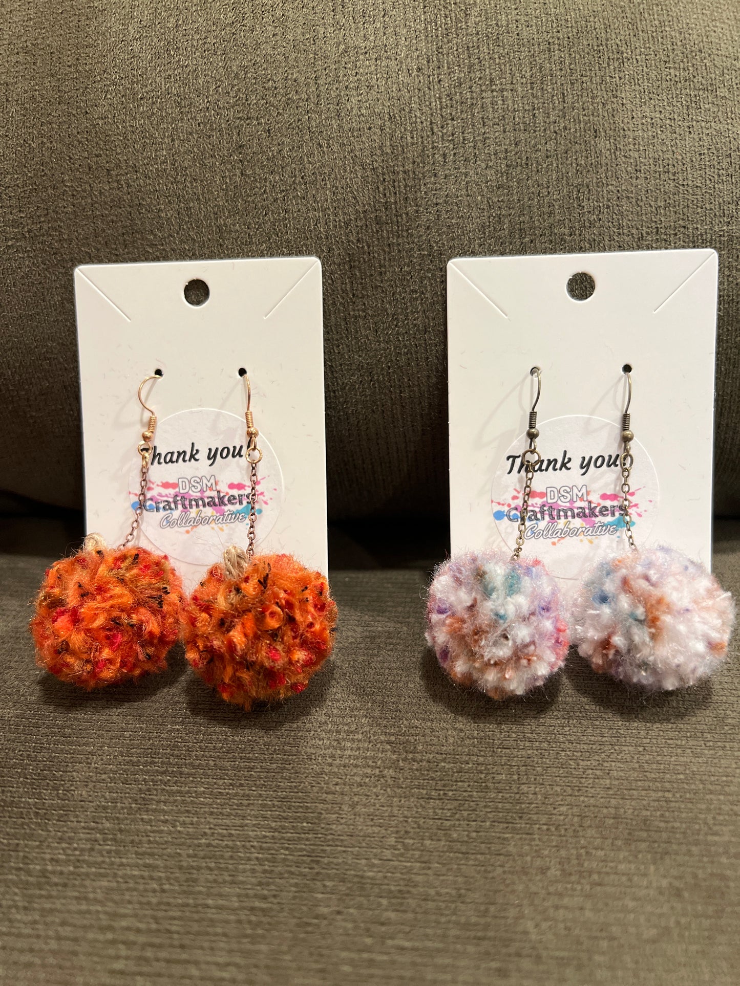 Pom Pom Earrings