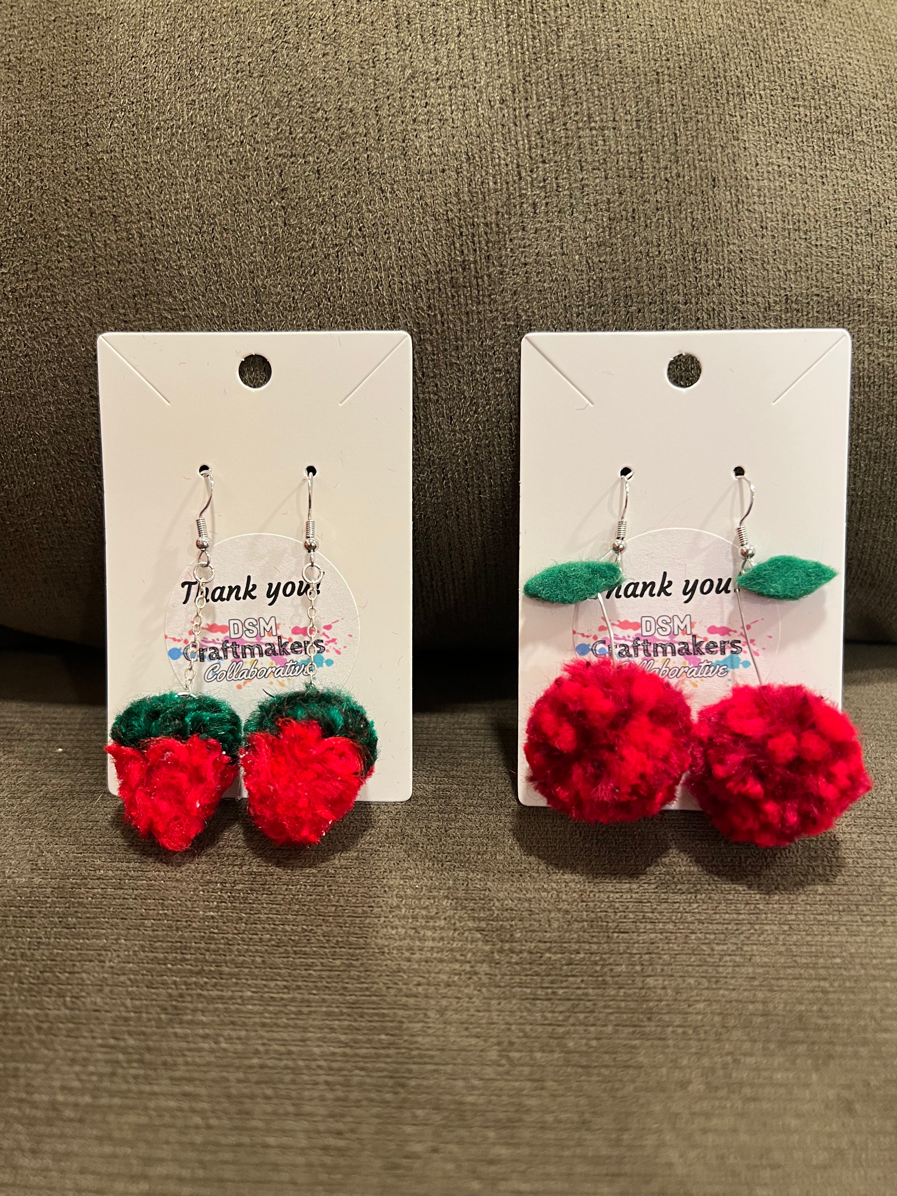 Pom Pom Earrings