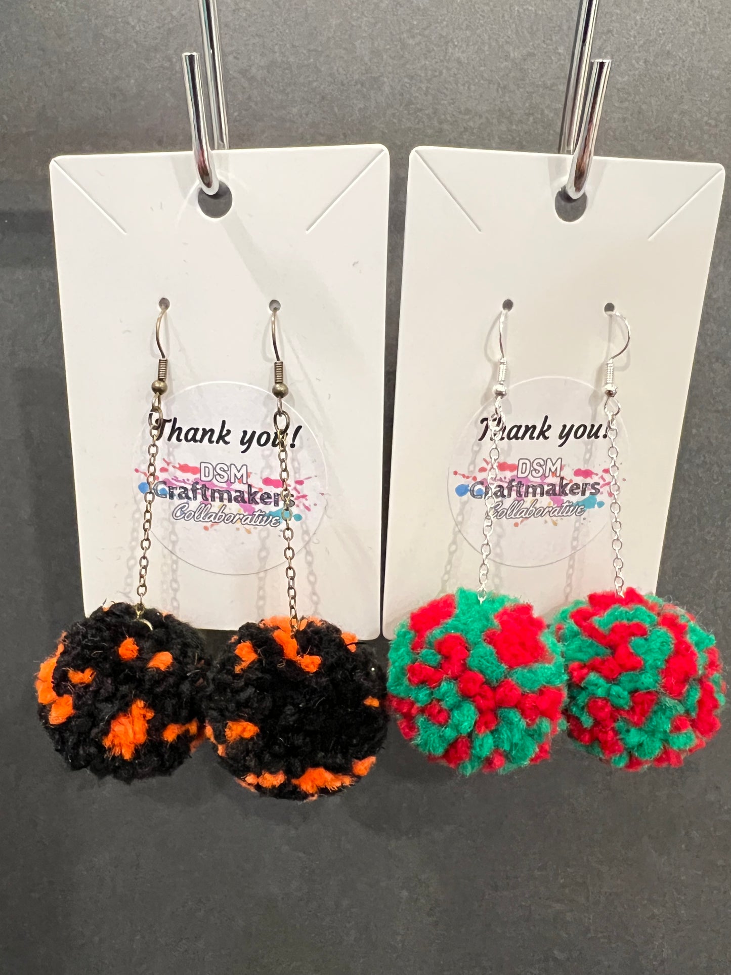 Pom Pom Earrings